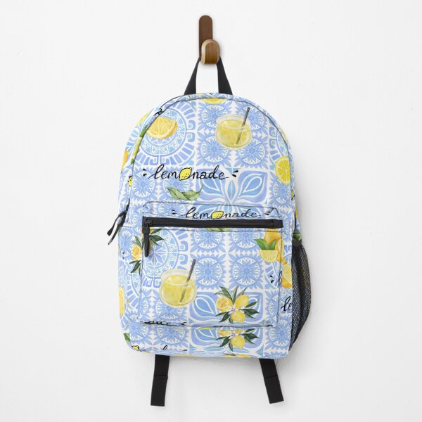Item preview, Lemons Pattern on a Blue Tile Design designed and sold by AlinaSCorner.