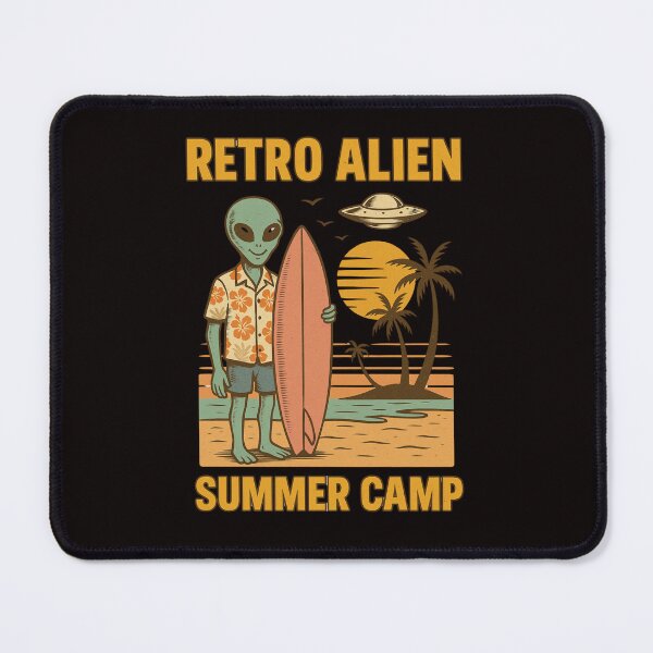 Item preview, Alien Surf Club – Retro Summer Vibes designed and sold by FrameFlow.