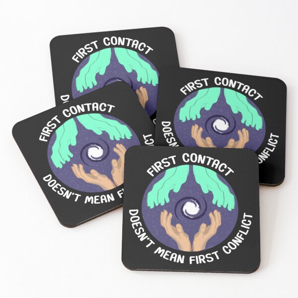 Item preview, FIRST CONTACT / DOESN'T MEAN FIRST CONFLICT designed and sold by birdgoatman.