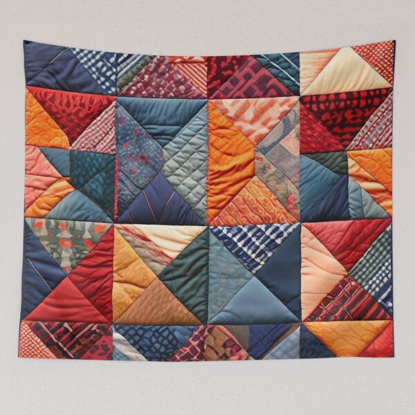 Item preview, Quilted Patchwork Pattern designed and sold by BirdsnStuff.