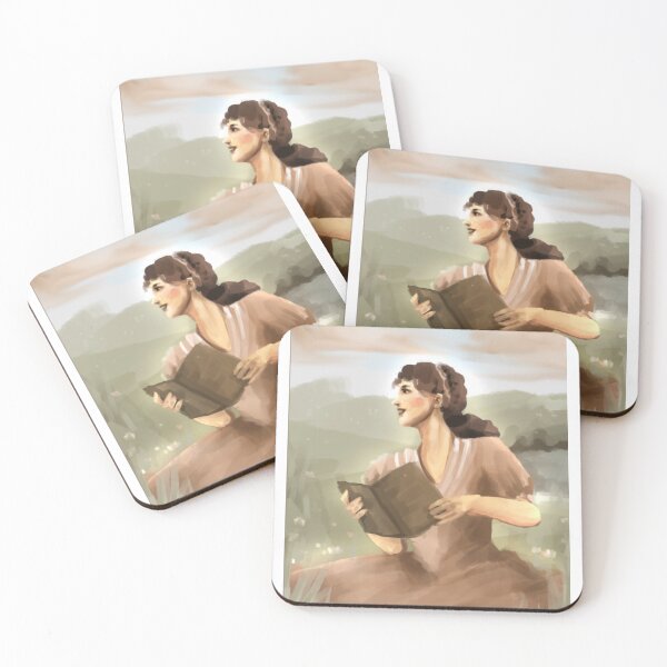 Item preview, Woman Reading Digital Painting designed and sold by reese dawson art.