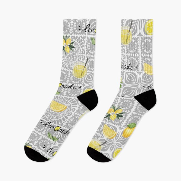 Item preview, Lemons Pattern on a Grey Tile Design designed and sold by AlinaSCorner.