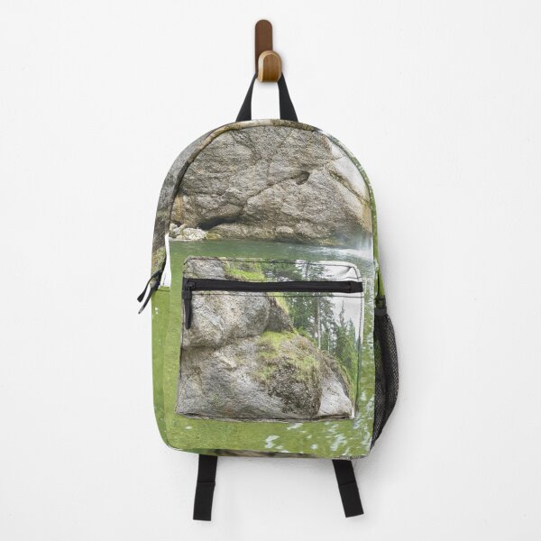 Item preview, Mentally I'm already home – waterfall nature photo designed and sold by PascalloDesigns.