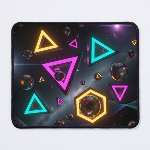 Item preview, Cosmic Geometry – Futuristic Neon Abstract designed and sold by Cullinan Art.
