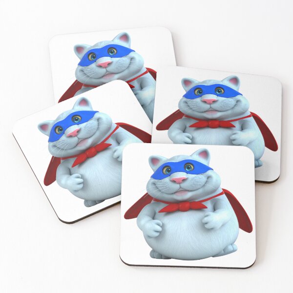 Item preview, 3D Superhero Cat with Cape – Cute Hero Kitty Cartoon Design designed and sold by PrintCreations9.