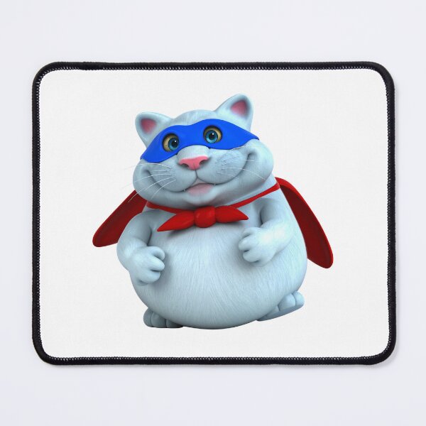 Item preview, 3D Superhero Cat with Cape – Cute Hero Kitty Cartoon Design designed and sold by PrintCreations9.