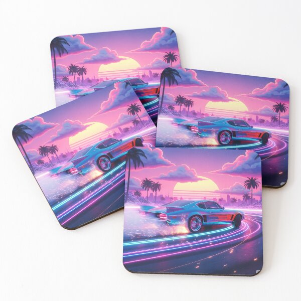Item preview, Retro Street Racing – Neon Drift Vibes designed and sold by Cullinan Art.