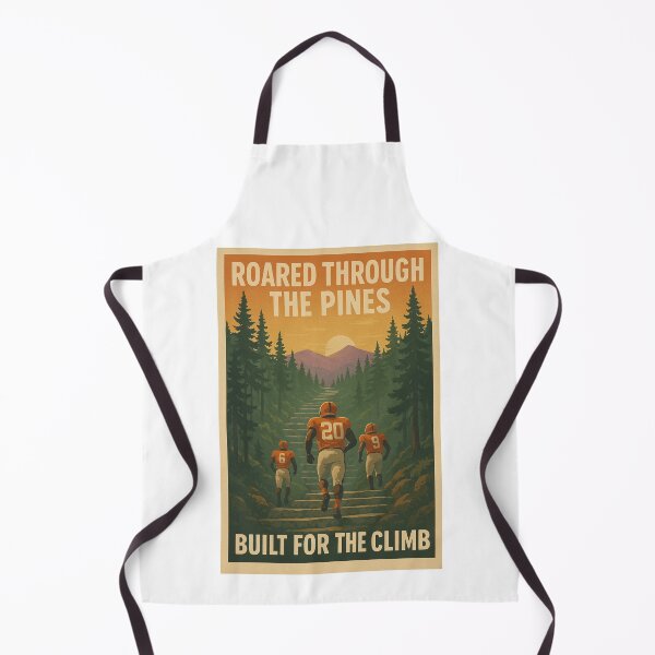 Item preview, College Poster: Roared through the Pines, Built for the Climb designed and sold by VarsityVibes.