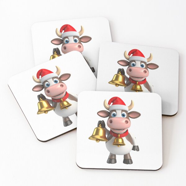 Item preview, 3D Cute Cow with Bell – Friendly Cartoon Farm Animal Design designed and sold by PrintCreations9.