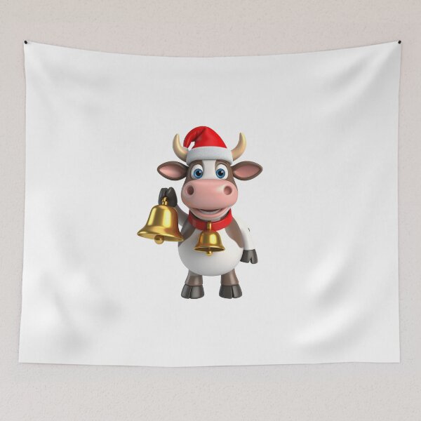 Item preview, 3D Cute Cow with Bell – Friendly Cartoon Farm Animal Design designed and sold by PrintCreations9.