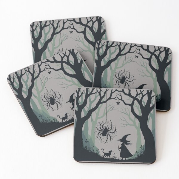 Item preview, A Spider A Witch And A Woodland Cut-Out Stencil-Style designed and sold by taiche.
