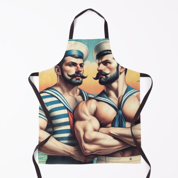 Item preview, 1920s French Vintage Gay Sailors Ahoy Gay Pride Graphic Design designed and sold by ItsAKinkThing.