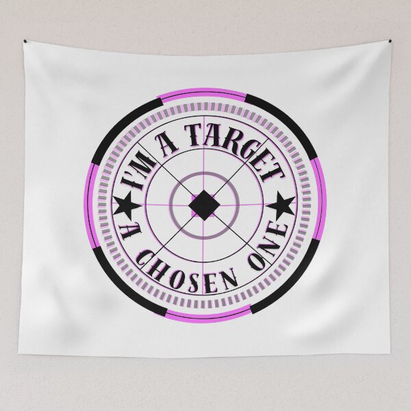 Item preview, ? "I'm a Target, Because I'm a Chosen One" | Bold Anti-System Glitch Core Design designed and sold by Rebel Fusion.
