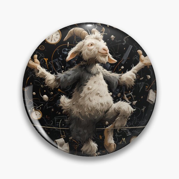 Item preview, Goat in Balance – Mental Load and Inner Tension designed and sold by Black-Lamb.