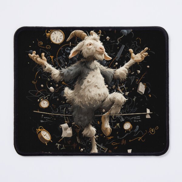 Item preview, Goat in Balance – Mental Load and Inner Tension designed and sold by Black-Lamb.