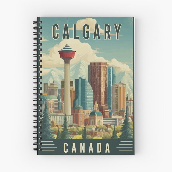 Item preview, Experience Scenic Urban and Mountain Scene of Calgary in Canada  - Travel Art designed and sold by turtlestart.