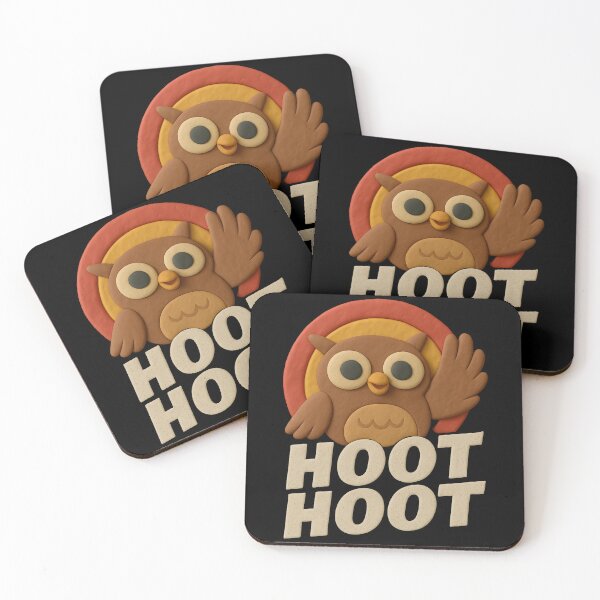 Item preview, Cute Hoot Hoot Clay Owl Art – Whimsical Animal Design designed and sold by AnTartstudios.