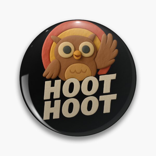 Item preview, Cute Hoot Hoot Clay Owl Art – Whimsical Animal Design designed and sold by AnTartstudios.