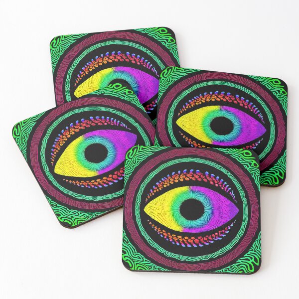 Item preview, Neon Vision – Psychedelic All-Seeing Eye designed and sold by JaroPrints.