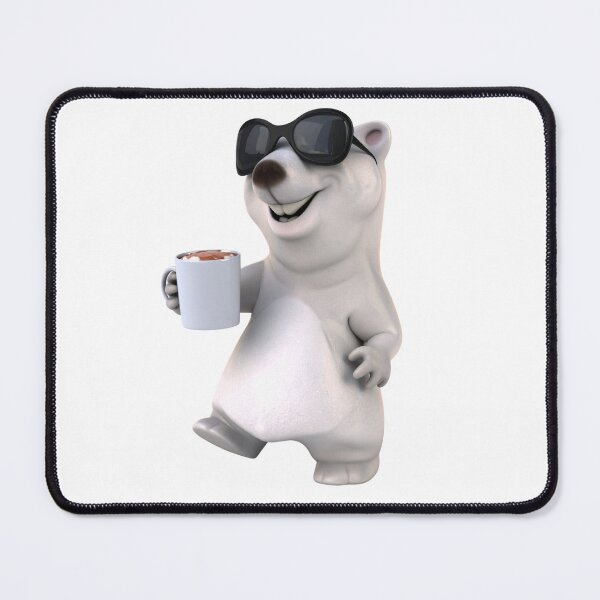 Item preview, 3D Cute Polar Bear Holding Hot Chocolate Mug – Winter Animal Design designed and sold by PrintCreations9.