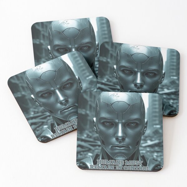 Item preview, Humans Must Remain in Control – Apocalyptic AI Domination designed and sold by smitke.