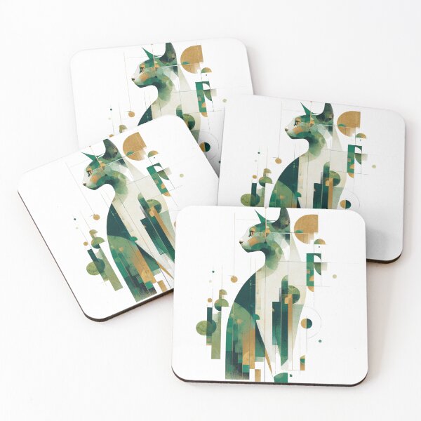 Item preview, Minimalist Cat: Stylish Design for Cat Lovers & Modern Art Enthusiasts designed and sold by Ellebecool.