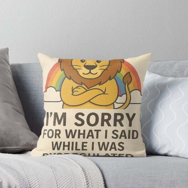 Item preview, I'm Sorry - Dysregulated Lion designed and sold by Eileen-Rossall.