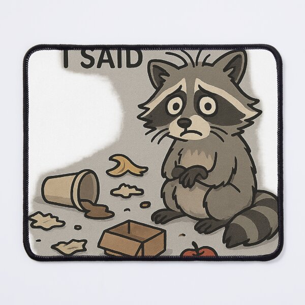 Item preview, Sorry - Dysregulated Racoon designed and sold by Eileen-Rossall.