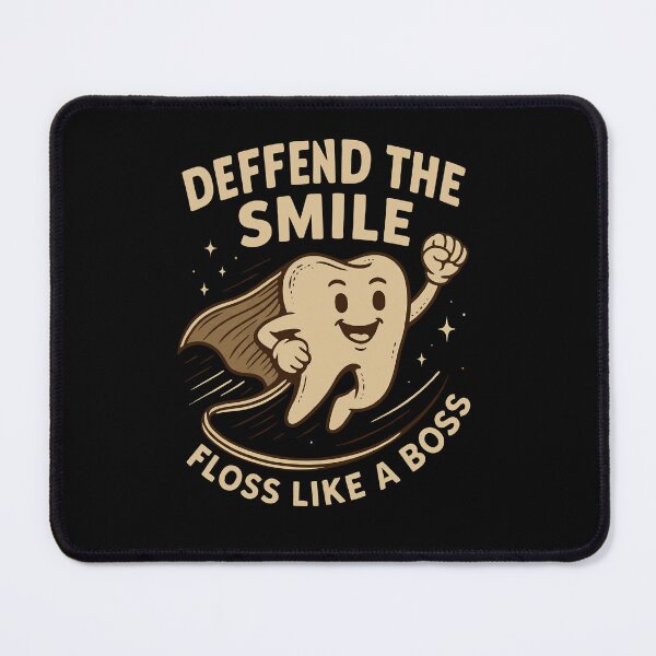 Item preview, Floss Like a Boss – Funny Dental Superhero Tooth designed and sold by Taans-Creation.
