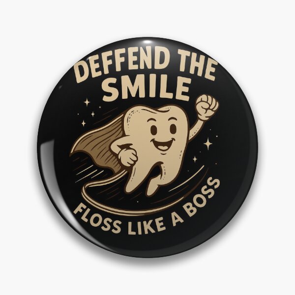 Item preview, Floss Like a Boss – Funny Dental Superhero Tooth designed and sold by Taans-Creation.