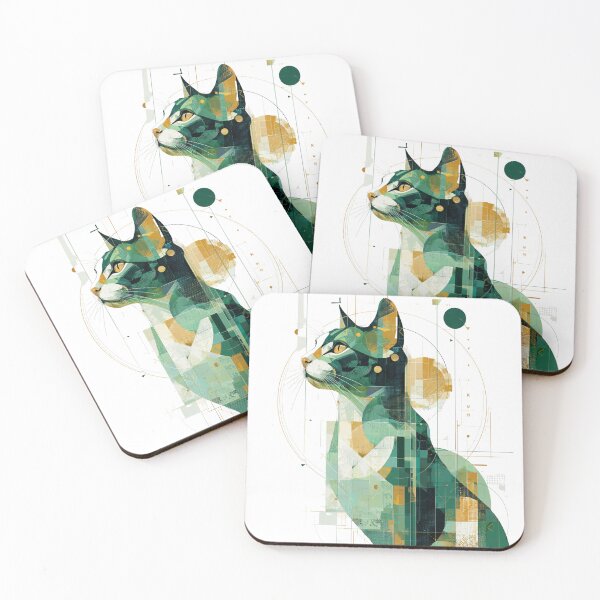 Item preview, Minimalist Cat: Stylish Design for Cat Lovers & Modern Art Enthusiasts designed and sold by Ellebecool.
