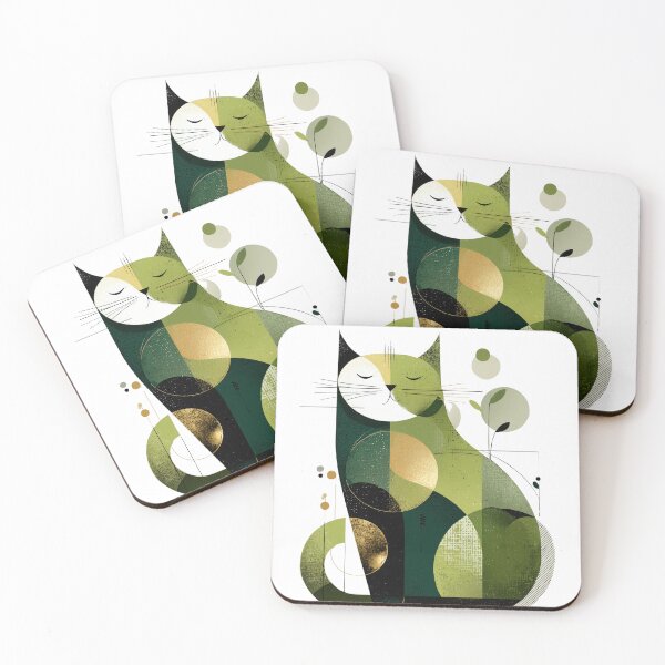 Item preview, Minimalist Cat: Stylish Design for Cat Lovers & Modern Art Enthusiasts designed and sold by Ellebecool.