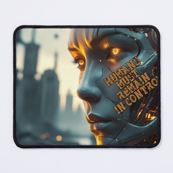 Item preview, Humans Must Remain in Control – Apocalyptic AI Domination designed and sold by smitke.