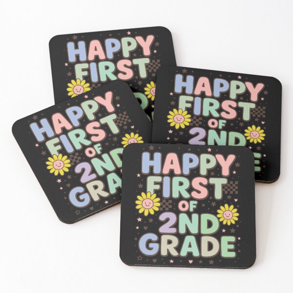 Item preview, Happy First Day of 2nd Grade – Retro Pastel Daisy Tee designed and sold by BambaKchula.