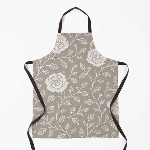 Item preview, Seamless white roses, vines, and leaves pattern designed and sold by optimusprime39.