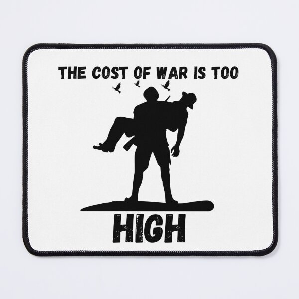 Item preview, The Cost of War Is Too High Anti-War Soldier Silhouette Art designed and sold by FreedomAndLove.