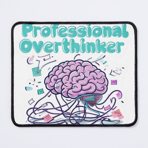 Item preview, Professional Overthinker – Mental Chaos Sticker designed and sold by Imaginarium of Chaos falcon88 .