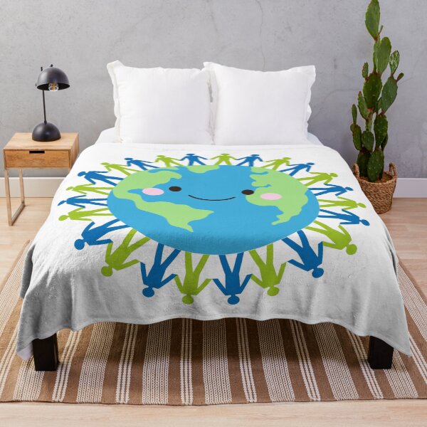 Item preview, Smiling Earth Unity Design Cute World Peace Art designed and sold by FreedomAndLove.
