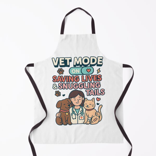 Aperçu de l'œuvre Vie de vétérinaire - Mode vétérinaire : Sauver des vies et câliner des queues créée et vendue par Bettybee00.