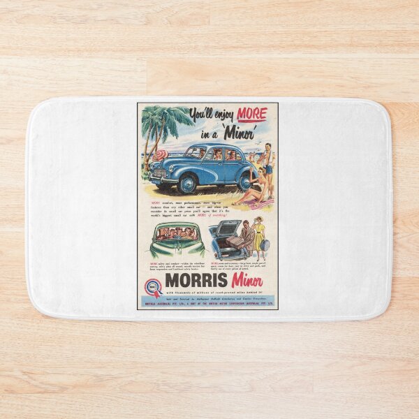 Item preview, 1955 Morris Minor Classic Car Advert - Vintage British Automotive Poster Retro Art designed and sold by taspaul.
