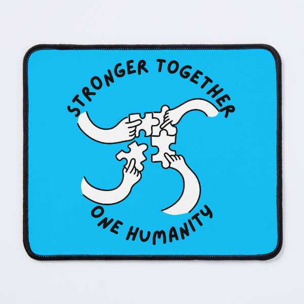 Item preview, Stronger Together One Humanity Unity Puzzle Hands Design designed and sold by FreedomAndLove.