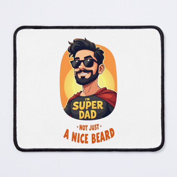 Item preview, Superdad not just a nice beard 02 designed and sold by Museum Of Non-Existing Art.