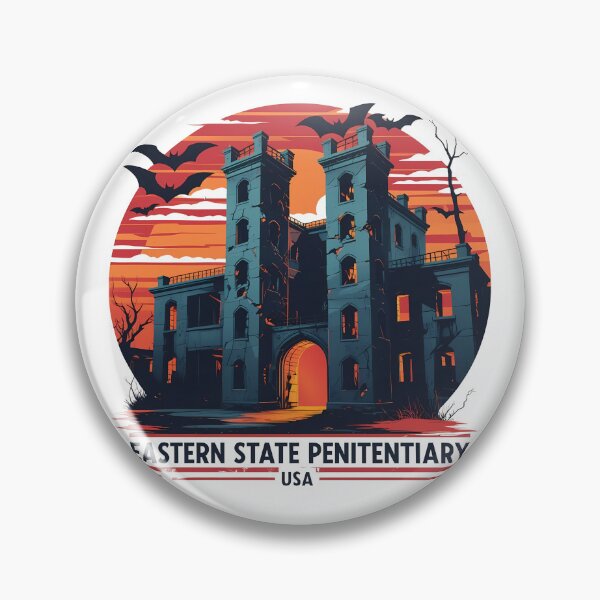 Item preview, Eastern State Penitentiary – Haunted Prison Art | Retro Gothic Halloween Design designed and sold by LoliDesignShop.