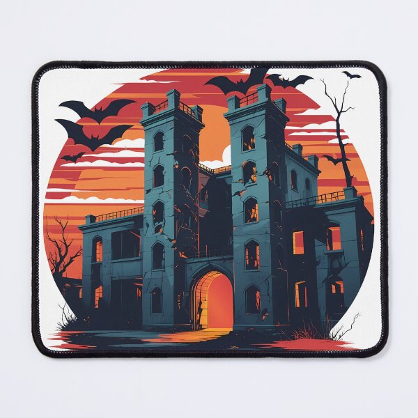 Item preview, Eastern State Penitentiary – Haunted Prison Art | Retro Gothic Halloween Design designed and sold by LoliDesignShop.