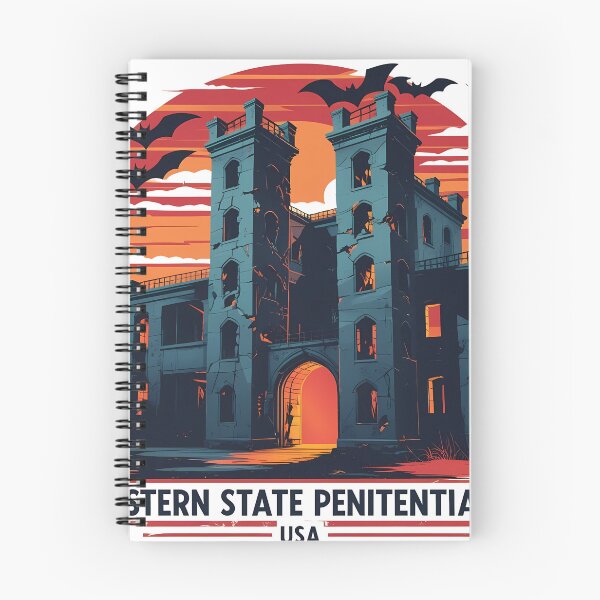 Item preview, Eastern State Penitentiary – Haunted Prison Art | Retro Gothic Halloween Design designed and sold by LoliDesignShop.