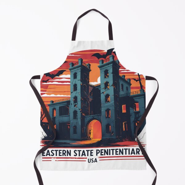 Item preview, Eastern State Penitentiary – Haunted Prison Art | Retro Gothic Halloween Design designed and sold by LoliDesignShop.