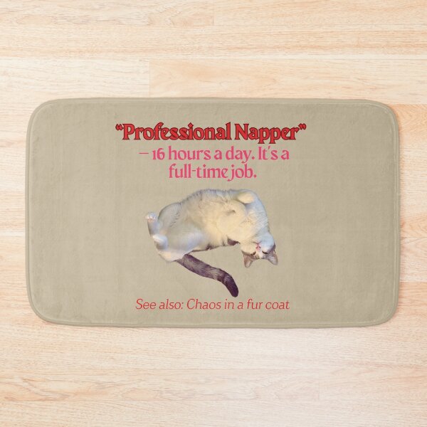 Item preview, Funny Cat Professional Napper designed and sold by HappyHavenStu.