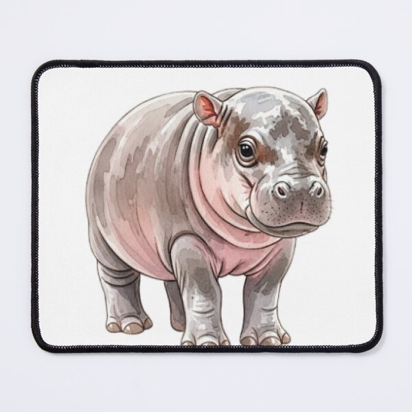 Item preview, Angry Hippo Cub Baby Hippo Moo Deng designed and sold by savecloth.