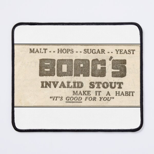 Item preview, 1936 Boag's Invalid Stout Vintage Beer Advert - Retro Tasmanian Brewery Poster Art designed and sold by taspaul.