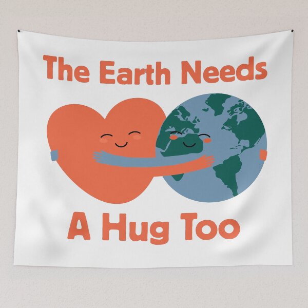 Item preview, Cute Earth Heart Hug Eco Love Climate Kindness Art designed and sold by FreedomAndLove.
